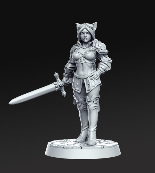 Ambar the female human warrior