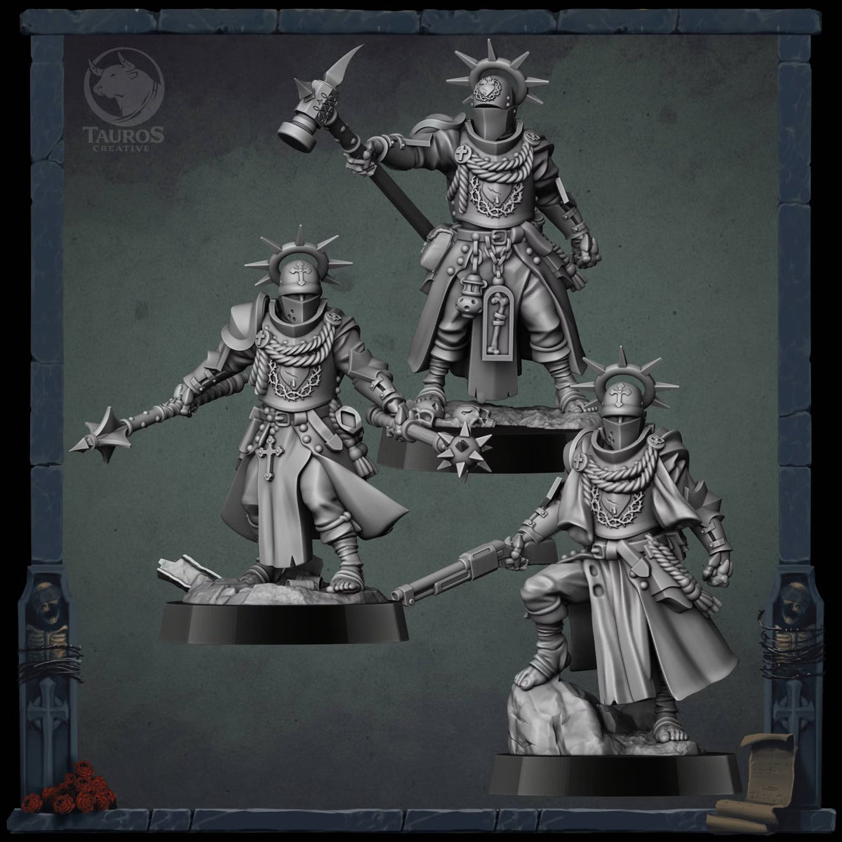 Penitent Brotherhoods Yeomens - Compatible with Trench Crusade Style games