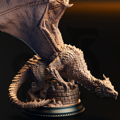 Adult Silver Dragon - Azmordion the Ever-Prideful | DM Stash | D&D