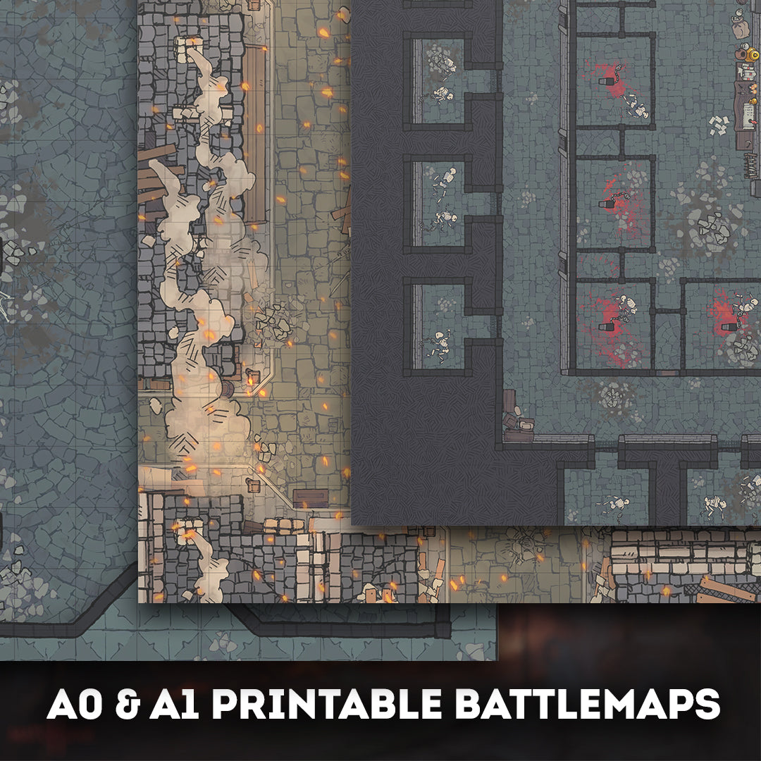 DM Stash : A Grim Siege - Full Board and Tabletop game