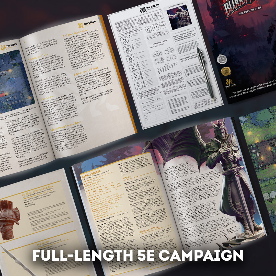 DM Stash : Betting in Blood - Full Board and Tabletop game