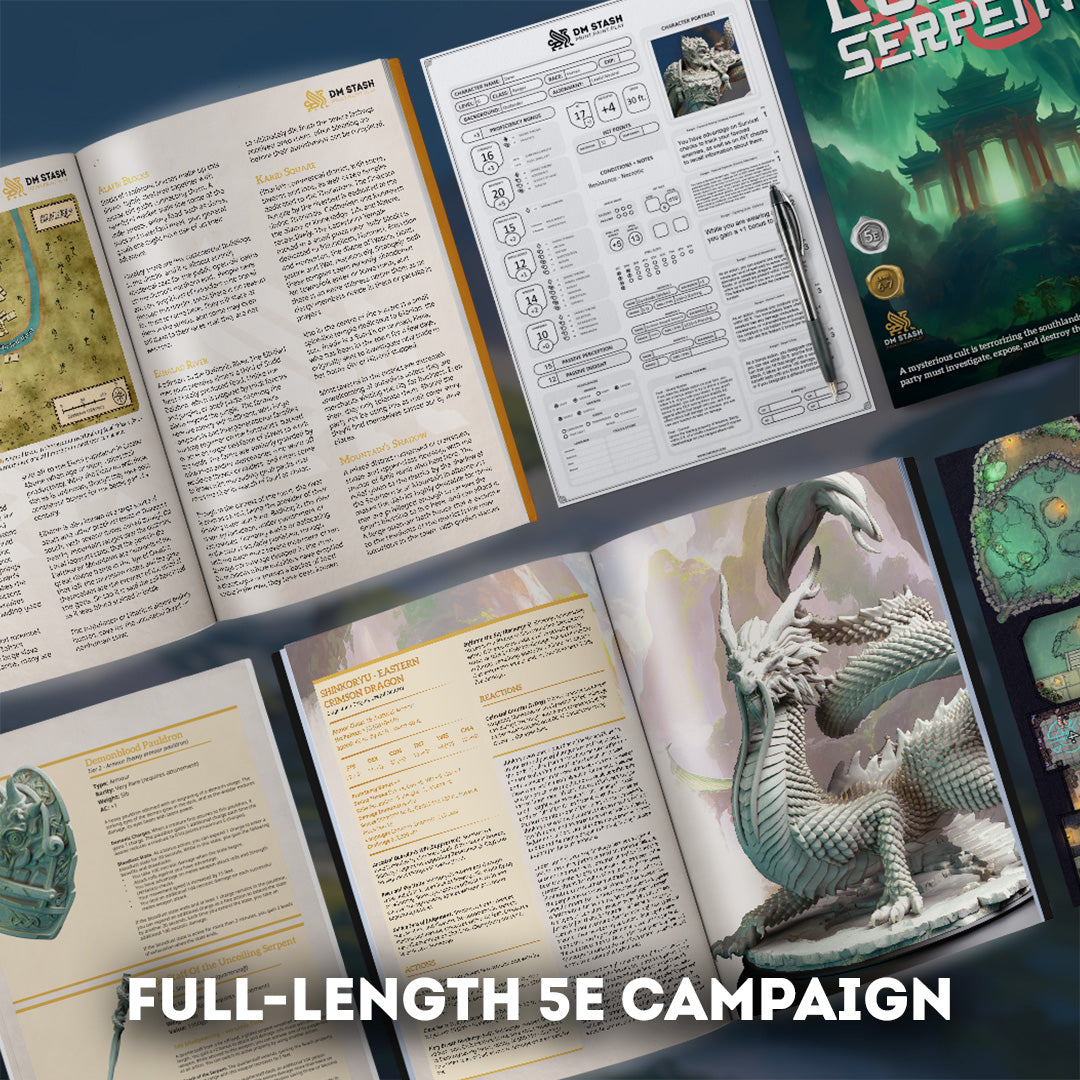 DM Stash : An Eastern Journey - Full Board and Tabletop game
