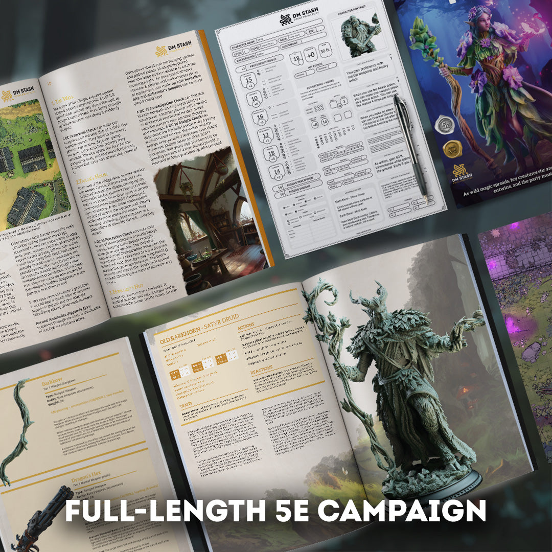 DM Stash : The Fey Court - Full Board and Tabletop game
