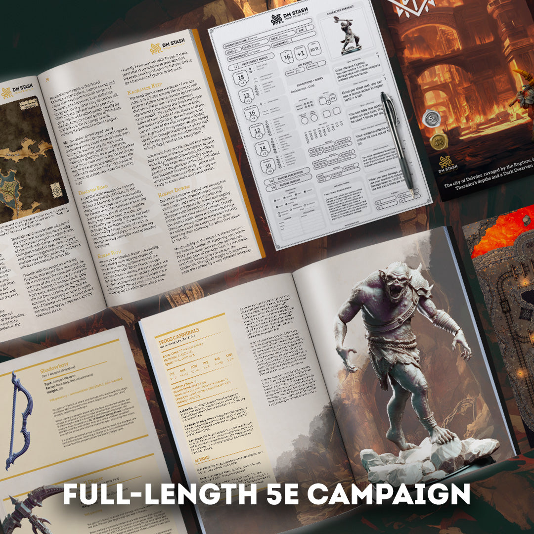 DM Stash : Dwarves of the Deep - Full Board and Tabletop game