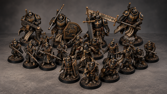 Army of the Empire Warband - 32mm Resin Grimdark Miniature- Compatible with Trench Crusade style games