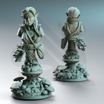 BUST Halfling Druid of Spores - Cordelia | DM Stash | D&D