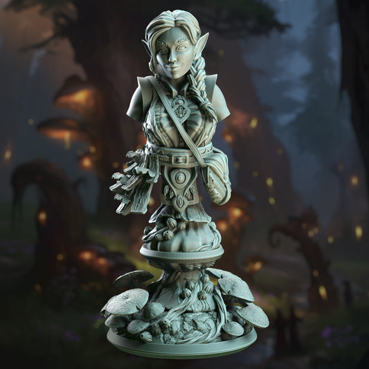 BUST Halfling Druid of Spores - Cordelia | DM Stash | D&D