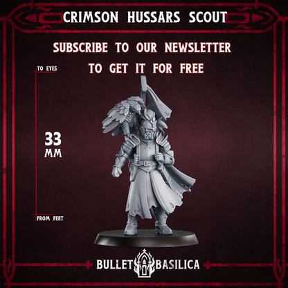 Crimson Hussars Warband - Grimdark Miniature - Compatible with Trench Crusade