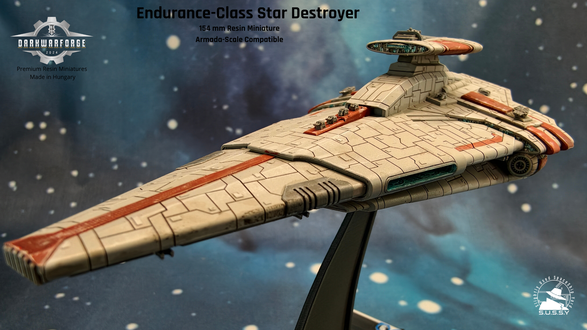 Endurance-class Battle Carrier resin miniature, main view