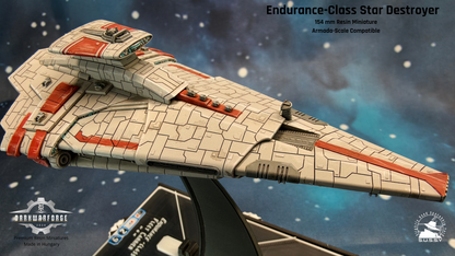 Endurance-class Fleet Carrier resin miniature,  main view