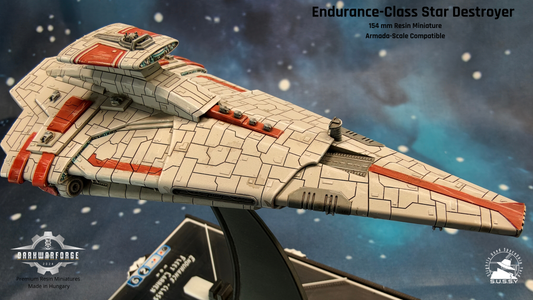 Endurance-class Fleet Carrier resin miniature,  main view