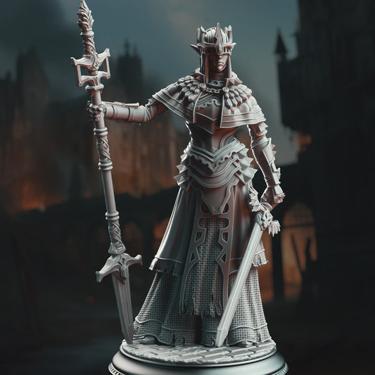 Half-Elf War Maiden Cleric - Evana the Proselytizer | DM Stash | D&D