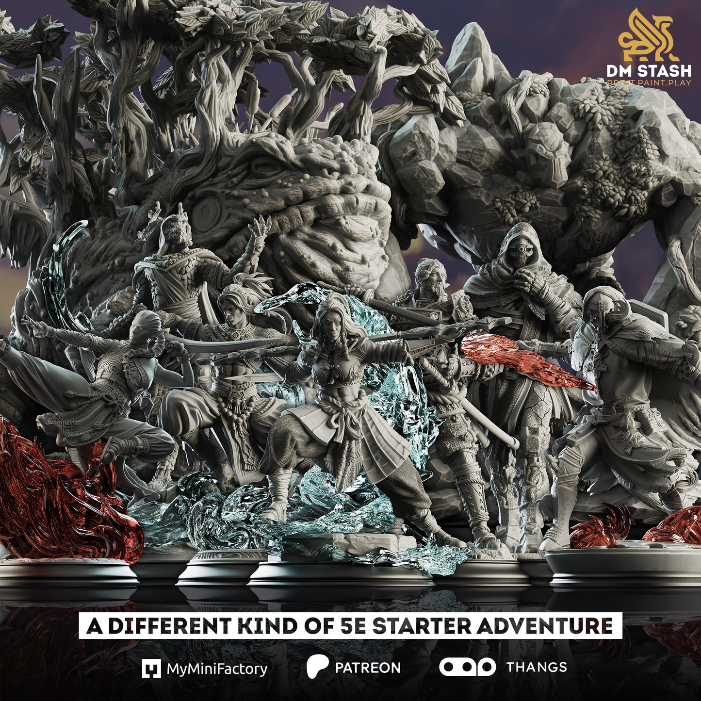 DM Stash : War of the Elements - Full Board and Tabletop game