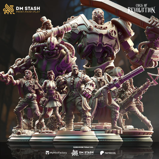 DM Stash : Cogs of Revolution - Full Board and Tabletop game
