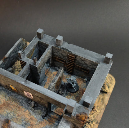 Trench Big Bunker - 28mm/32mm Wargaming Terrain