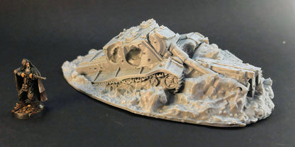Trench Destroyer S-ISU Tank Terrain – 28mm/32mm Wargaming Scenery