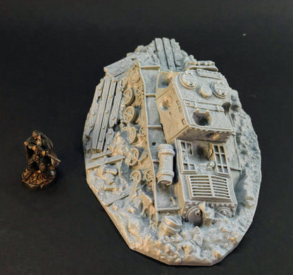 Trench Destroyer S-ISU Tank Terrain – 28mm/32mm Wargaming Scenery