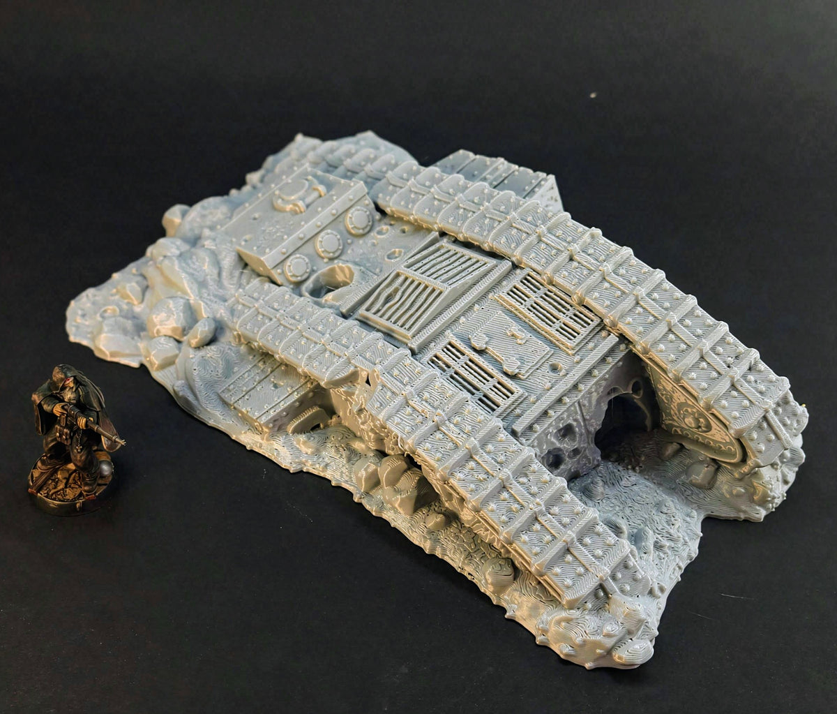 Trench Destroyer MKI tank B terrain by Diceverse for 28mm and 32mm wargaming