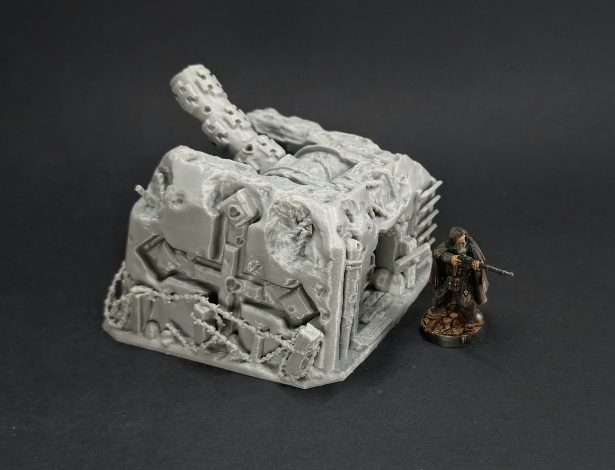 The Front Line Ruined Bunkers - 28mm/32mm Wargaming Terrain