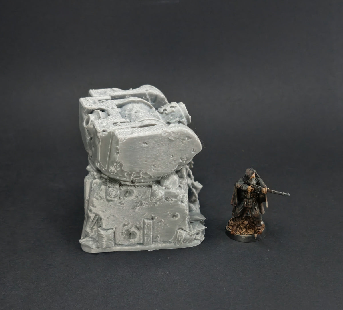 The Front Line Ruined Bunkers - 28mm/32mm Wargaming Terrain