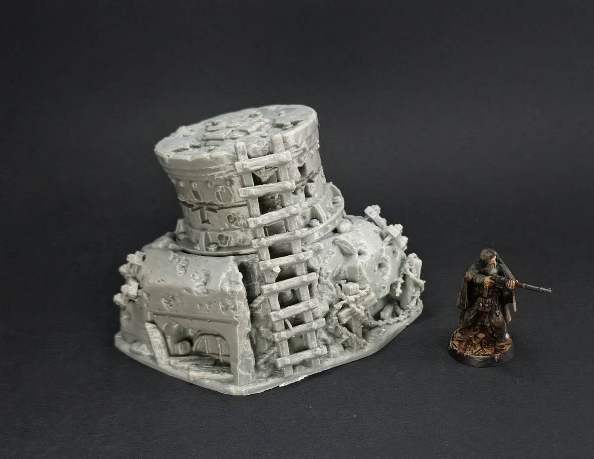 The Front Line Ruined Bunkers - 28mm/32mm Wargaming Terrain