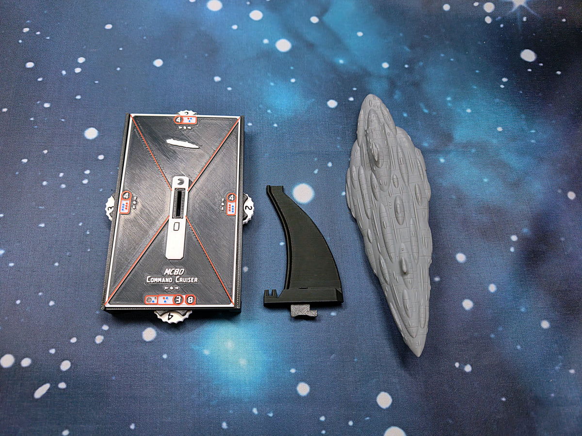 Mon Calamari MC80 Star Cruiser unofficial Armada-compatible ship model
