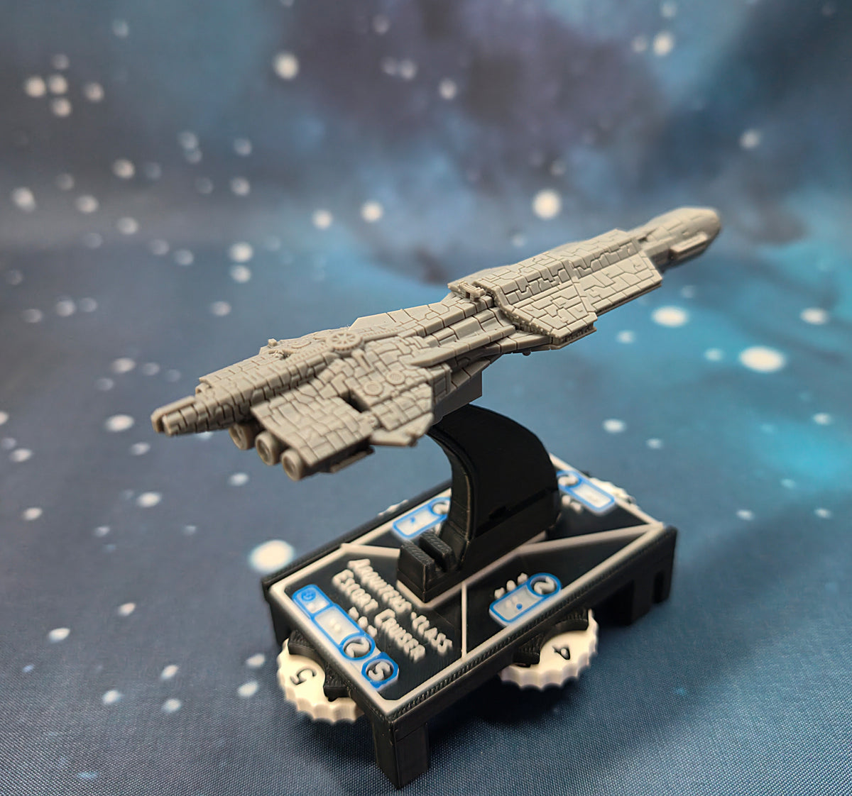 Star Wars Armada Onager-osztályú Csillagromboló – Hossz: 171 mm, Magas Részletességű 3D Nyomtatott Modell