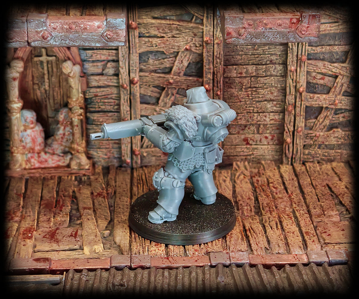 Bearskin Heavy Infantry miniatures for grimdark skirmish wargaming