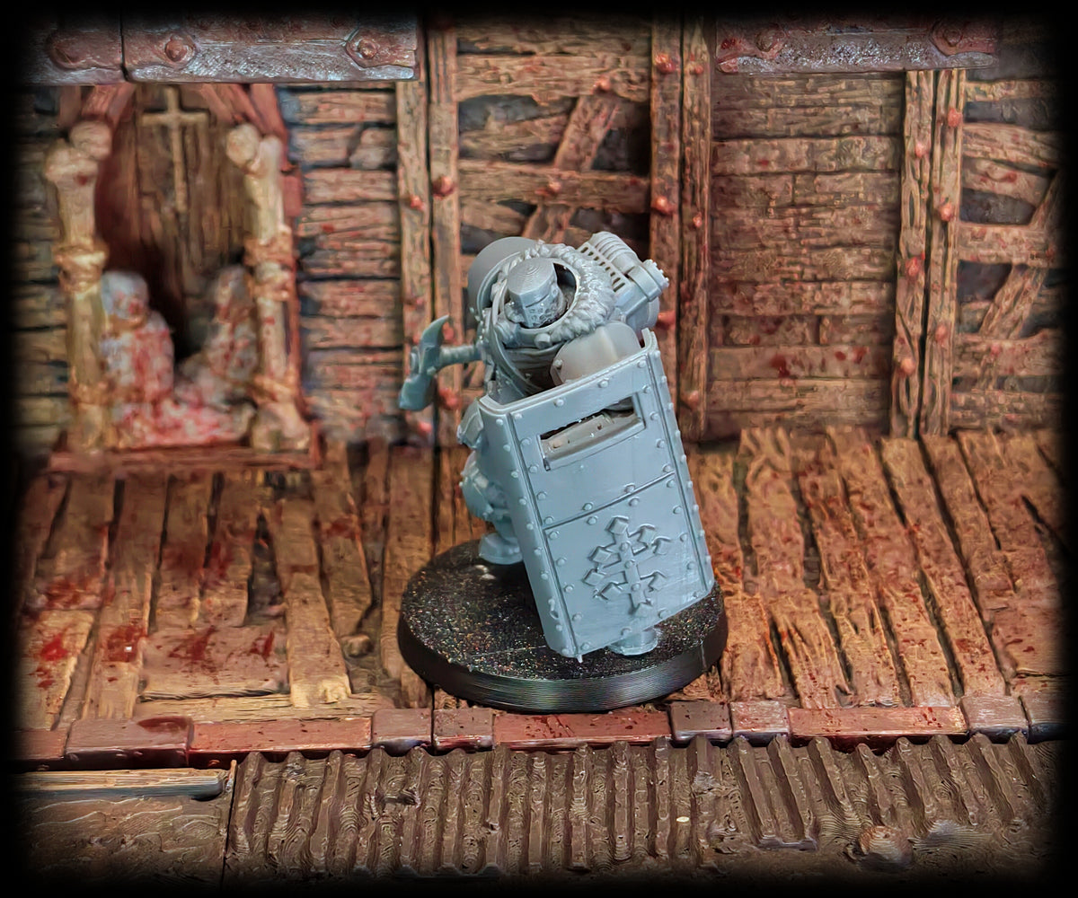 Bearskin Heavy Infantry Squad unpainted resin miniatures