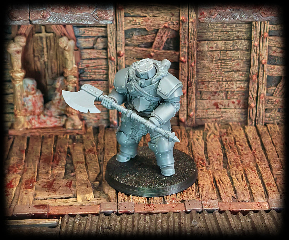 Bearskin Heavy Infantry Squad resin miniatures by Arcamundi