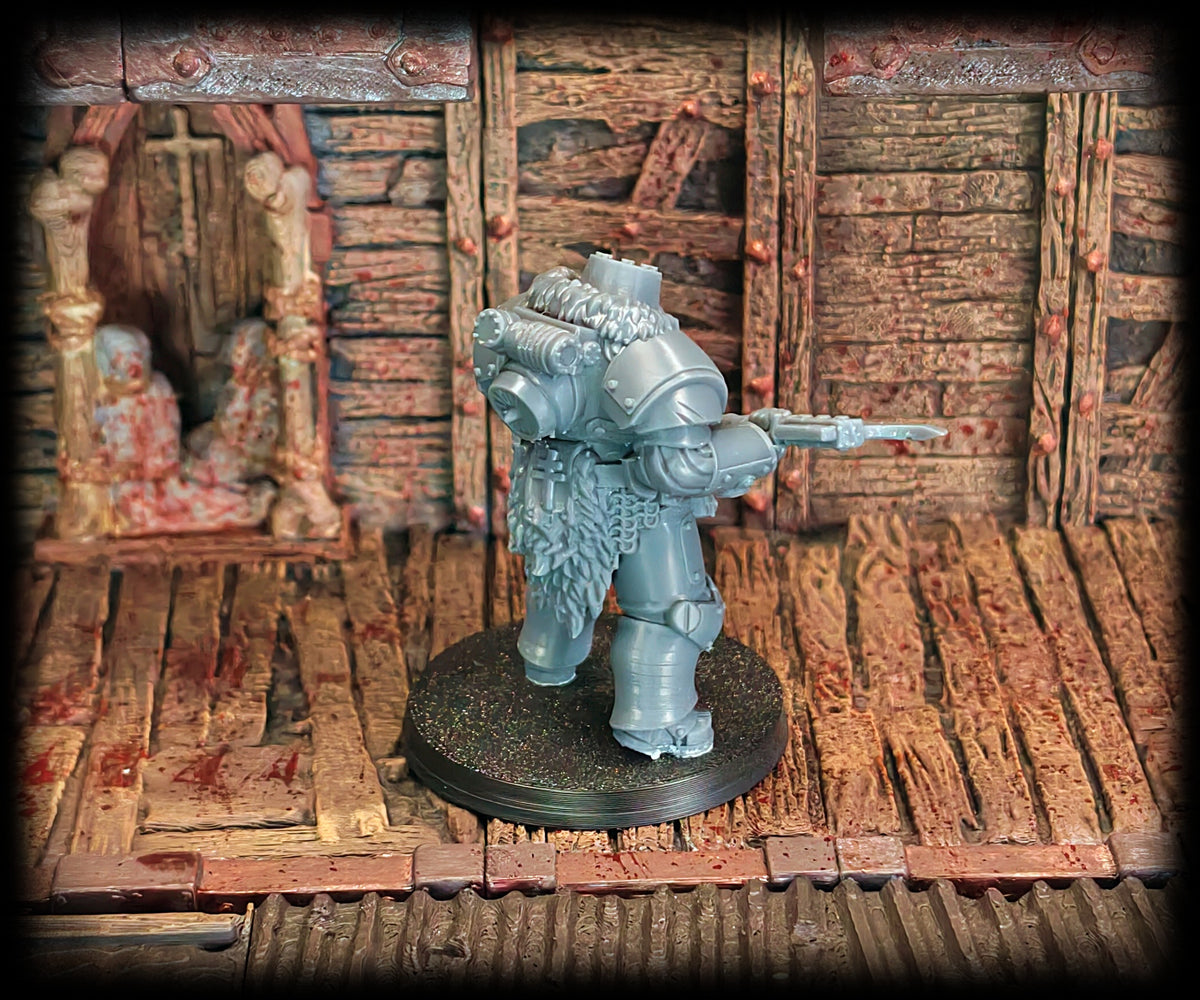 Bearskin Heavy Infantry Squad miniatures for New Antioch-themed warbands