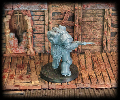 Bearskin Heavy Infantry Squad miniatures for New Antioch-themed warbands