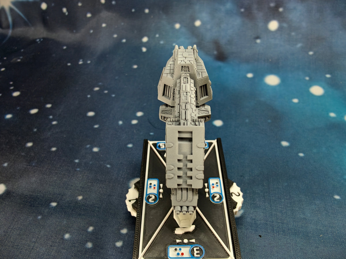 Interceptor IV Frigate Compatible with Armada scale games front close-up