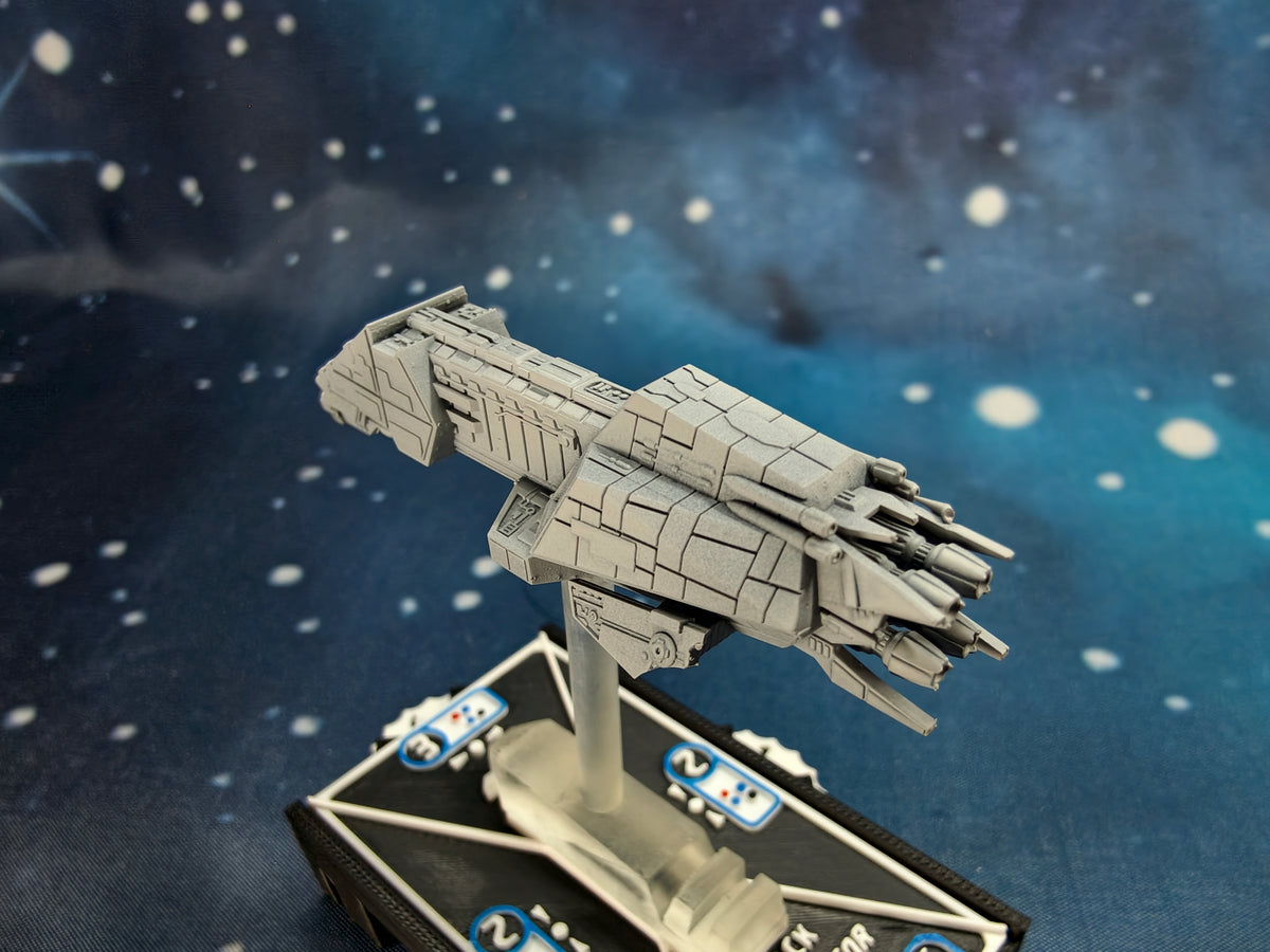Interceptor IV Frigate Compatible with Armada scale games left rear close-up