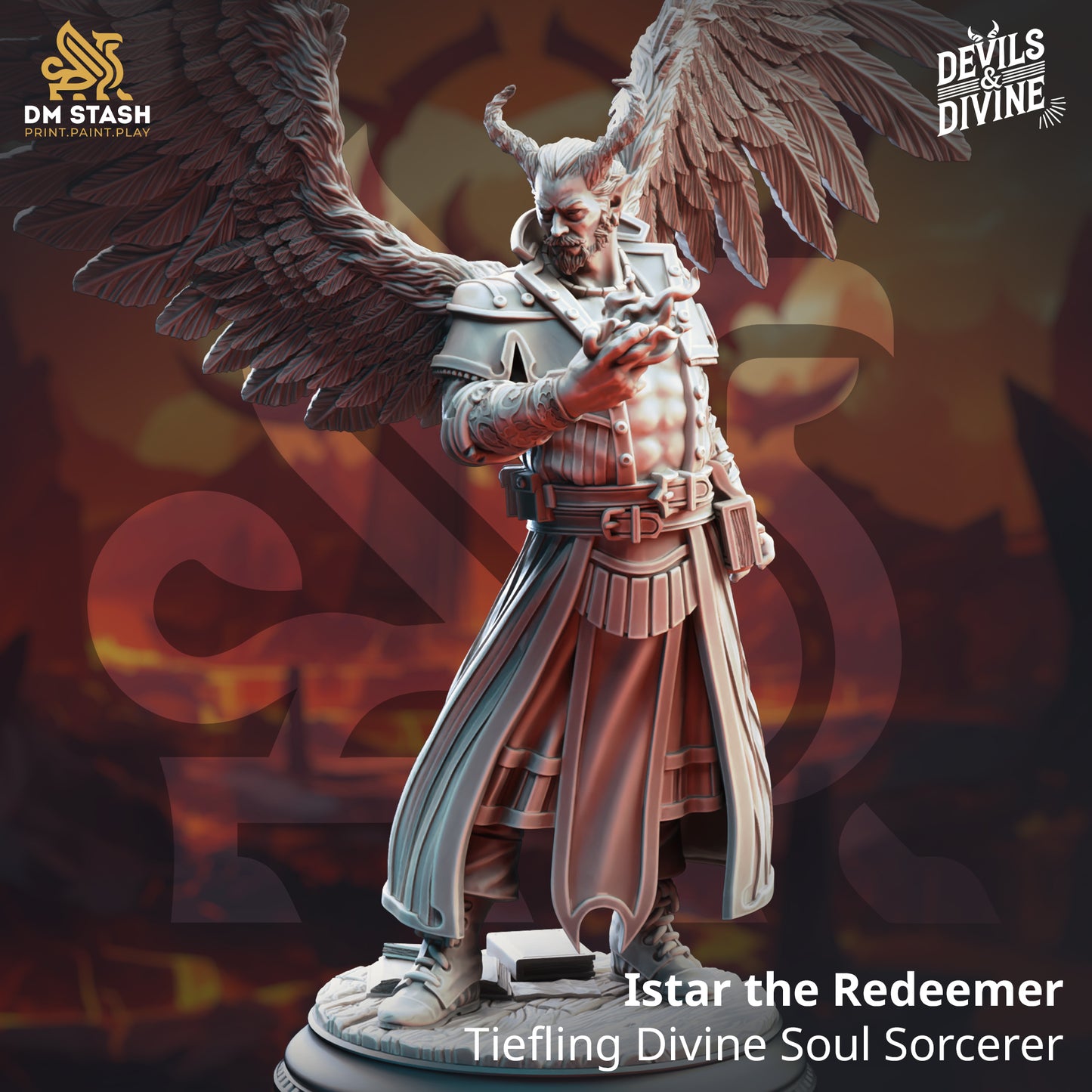 Tiefling Divine Soul Sorcerer - Istar the Redeemer | DM Stash | D&D