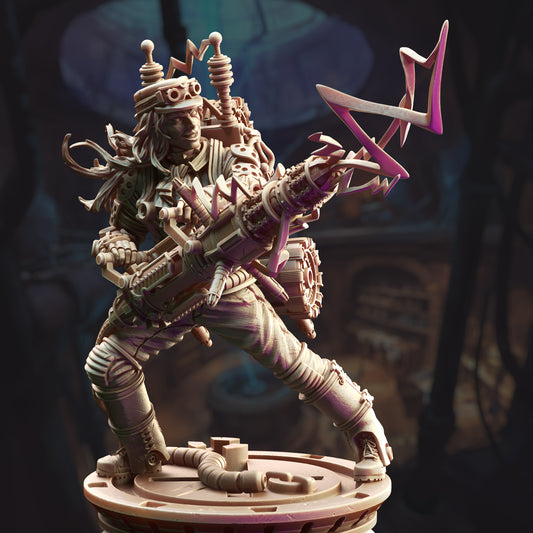Human Lightning Artificer - Jacquie Sparkes | DM Stash | D&D