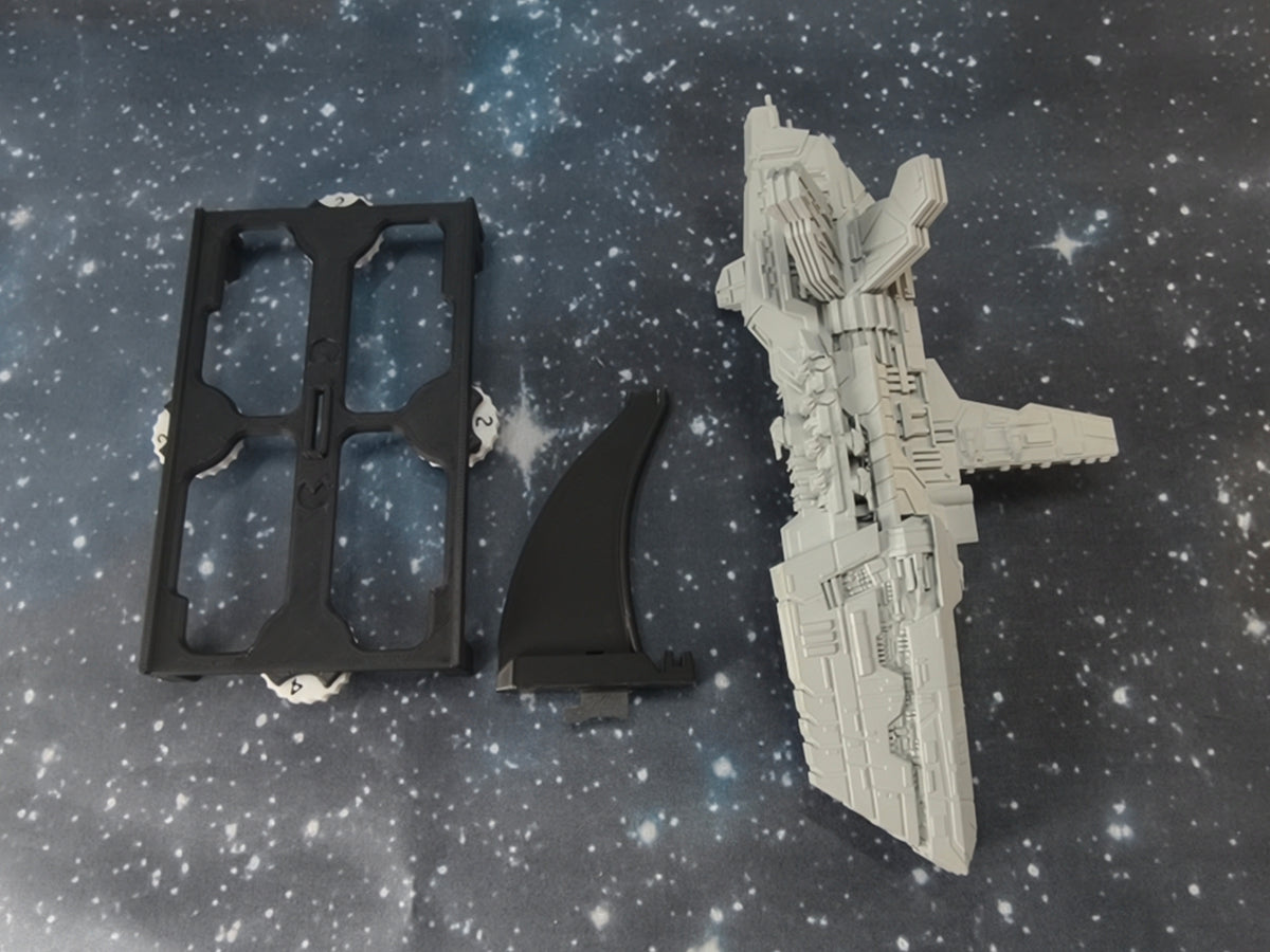 Kandosii-type Dreadnaught compatible with Armada scale games model-stand variant