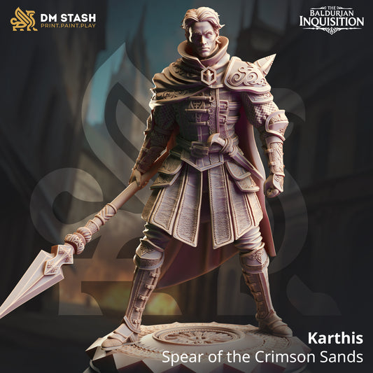 Human Spear Master - Korthis | DM Stash | D&D
