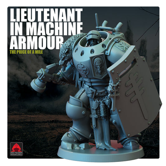 Leiutenant Heavy Mechanized Unit by Red Pilgrim Miniature - 3D printed Grimdark Miniature