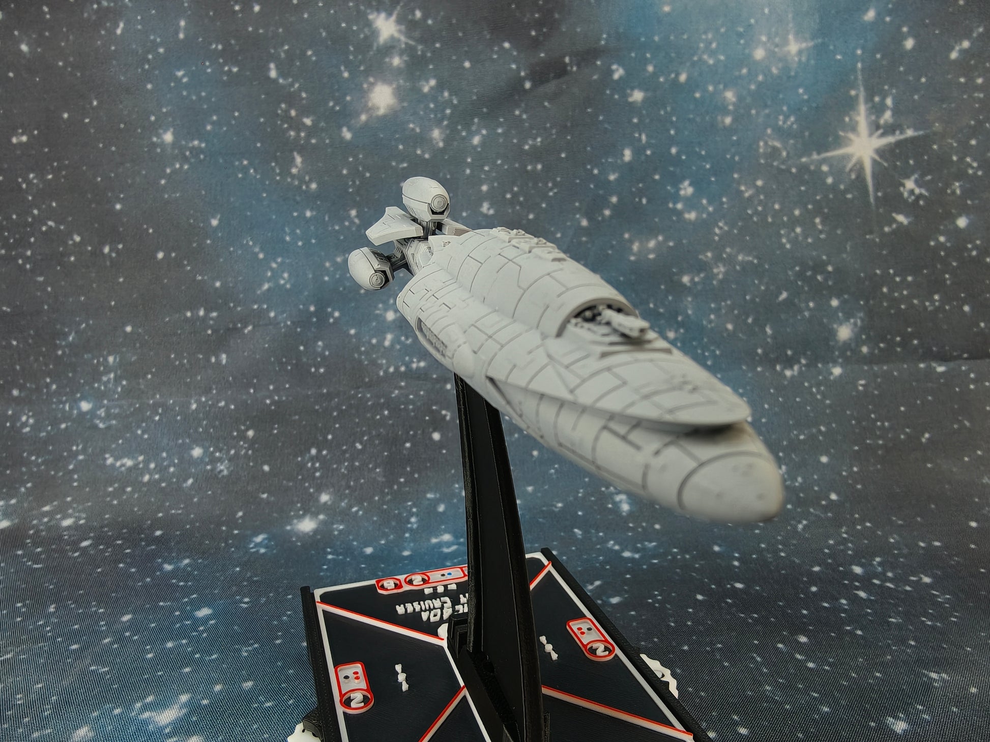 MC35 Armored Frigate Compatible with Armada scale games front Close-up