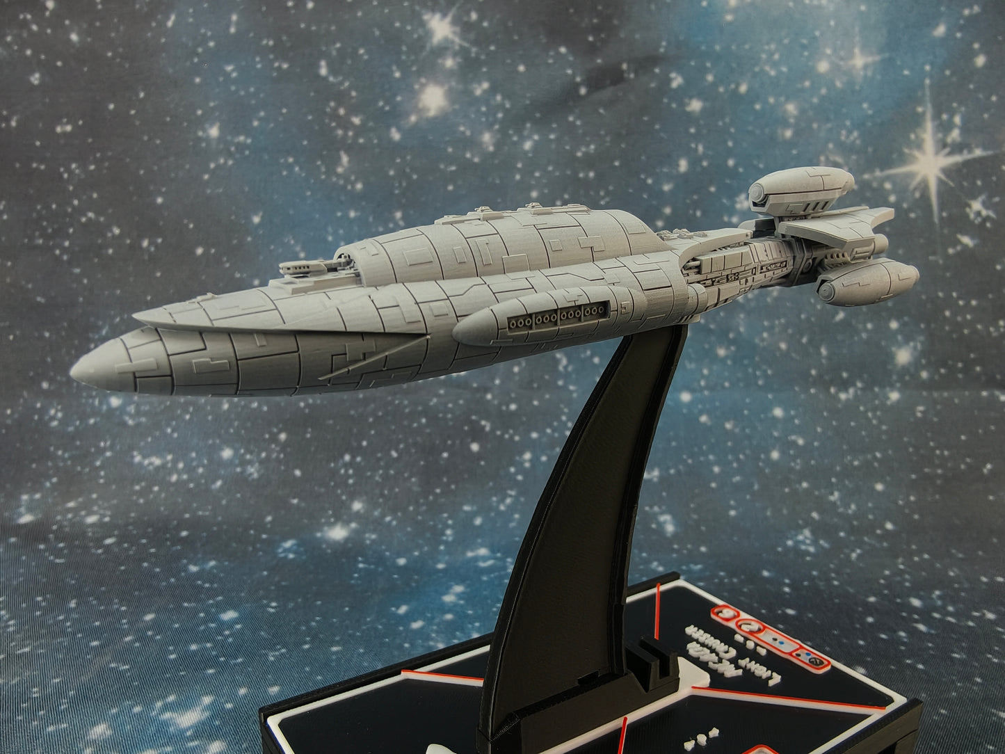MC35 Armored Frigate Compatible with Armada scale games front left Close-up