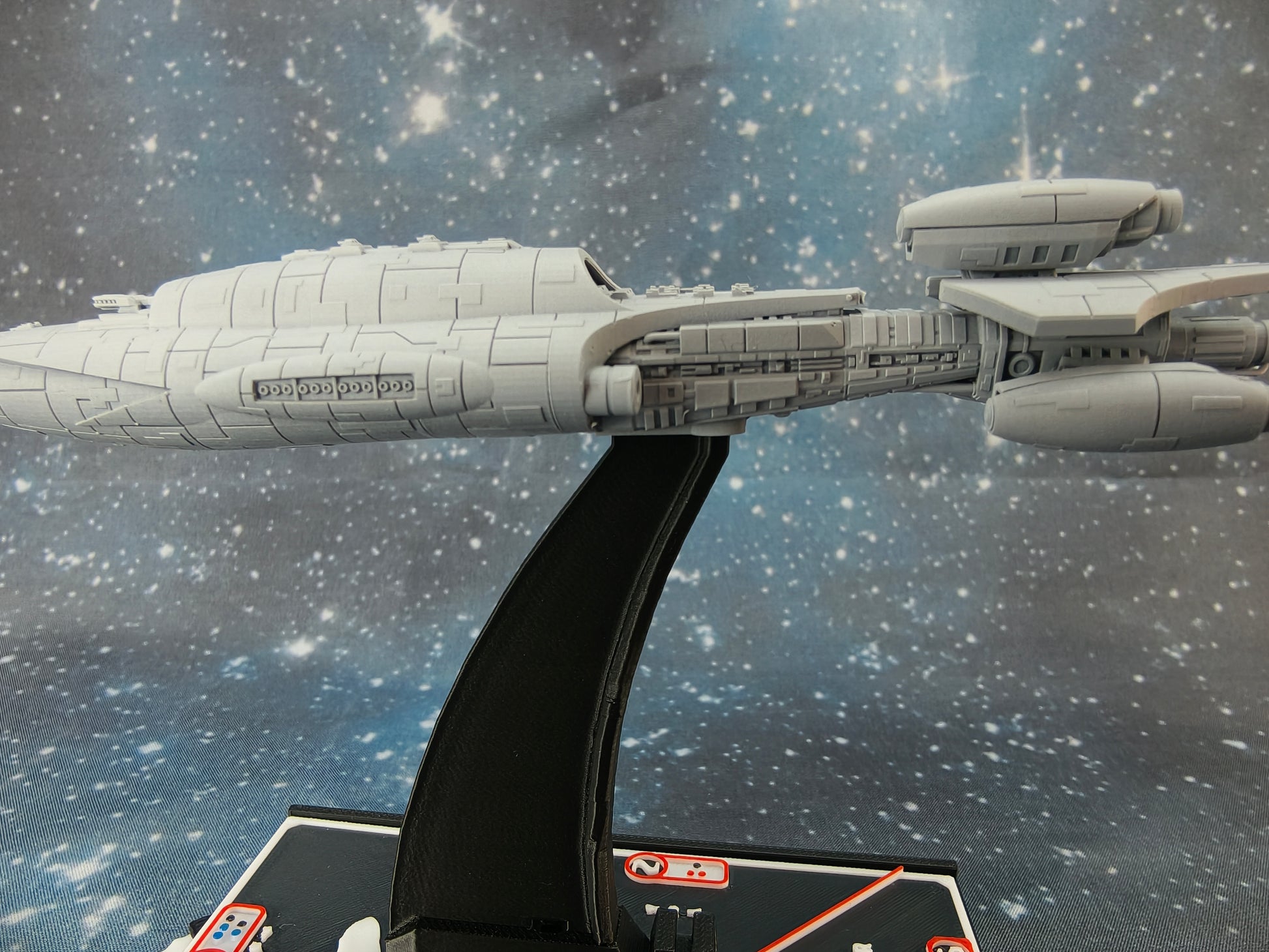 MC35 Armored Frigate Compatible with Armada scale games left Close-up