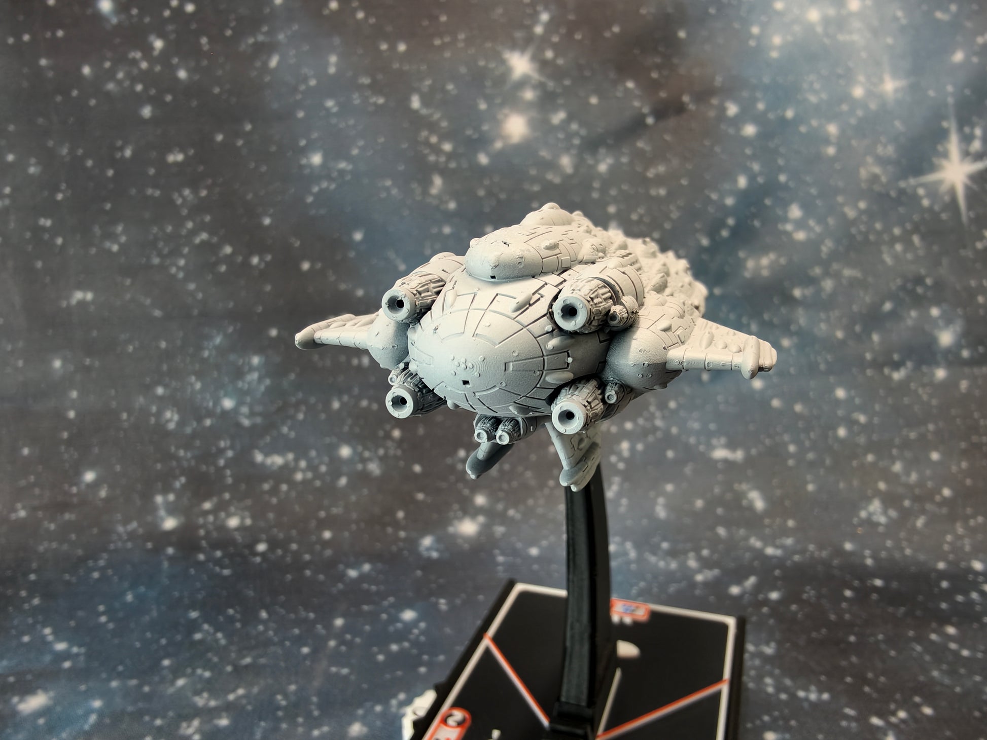 MC43 Armored Carrier compatible with Armada scale games thrusters close-up