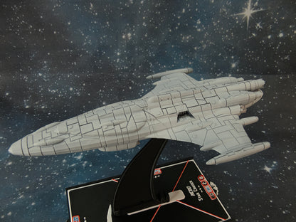 MC70 Barracuda Star Cruiser compatible with Armada scale games front left close-up