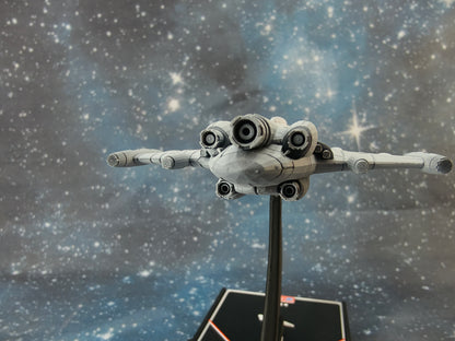 MC70 Barracuda Star Cruiser compatible with Armada scale games trhuster close-up