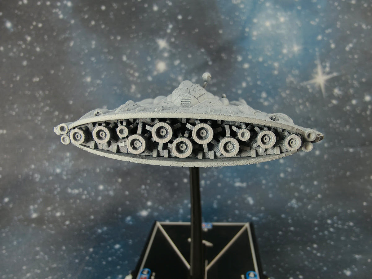 MC90 "Defiance" Star Cruiser Compatible with Armada scale games thruster close-up