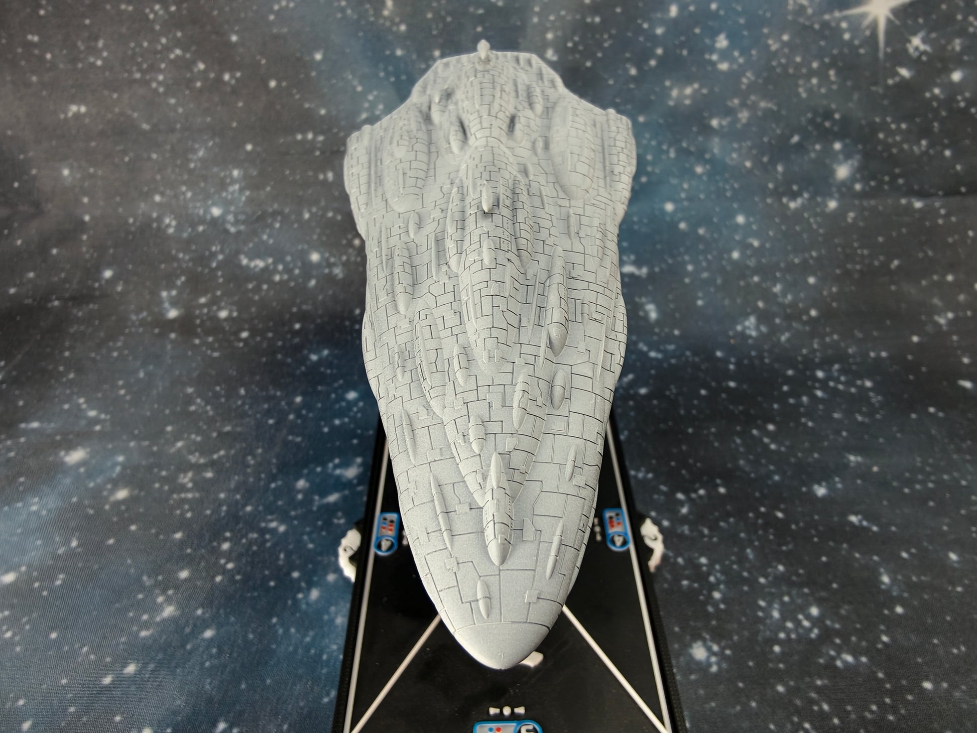 MC90 Redma Star Cruiser Compatible with Armada scale games front close-up