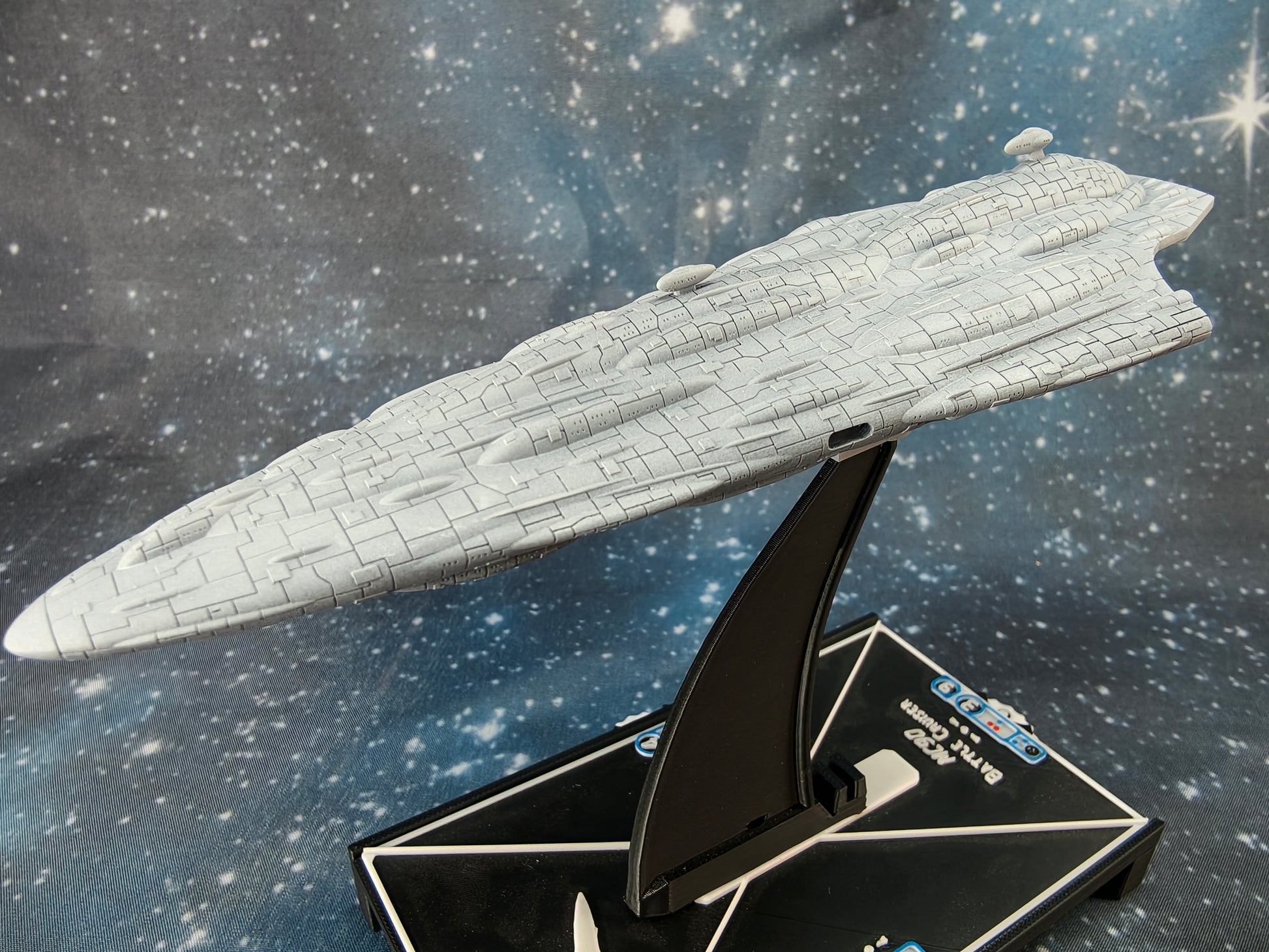 MC90 Redma Star Cruiser Compatible with Armada scale games front left close-up