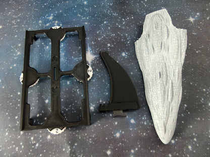 MC90 Redma Star Cruiser Compatible with Armada scale games model-stand variant