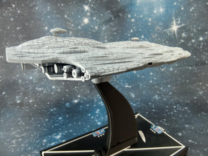 MC90 Redma Star Cruiser Compatible with Armada scale games rigth hruster close-up